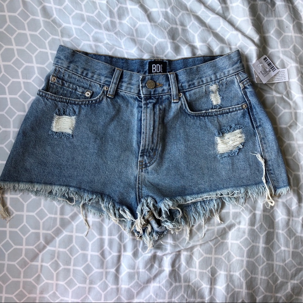 BDG High Waisted Jean Shorts